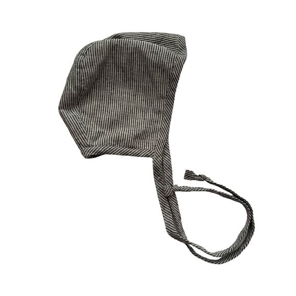 Briar Natural Stripe Silk Lined Bonnet - Picture 1 of 8